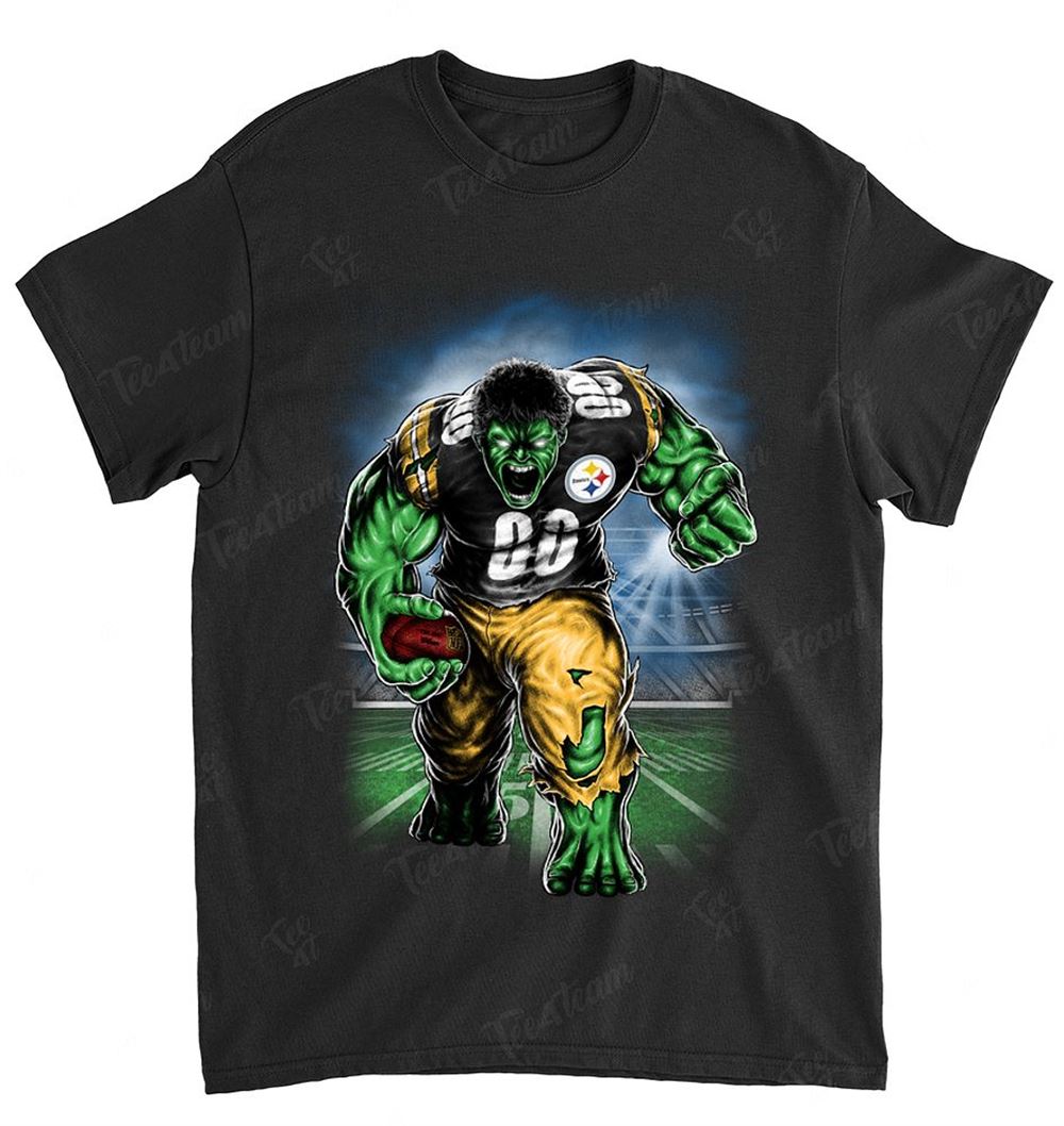 NFL Pittsburgh Steelers 001 Hulk Dc Marvel Jersey Superhero Avenger Shirt Tshirt For Fan