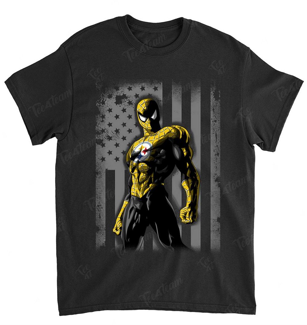 NFL Pittsburgh Steelers 021 Spiderman Flag Dc Marvel Jersey Superhero Avenger Shirt Size Up To 5xl
