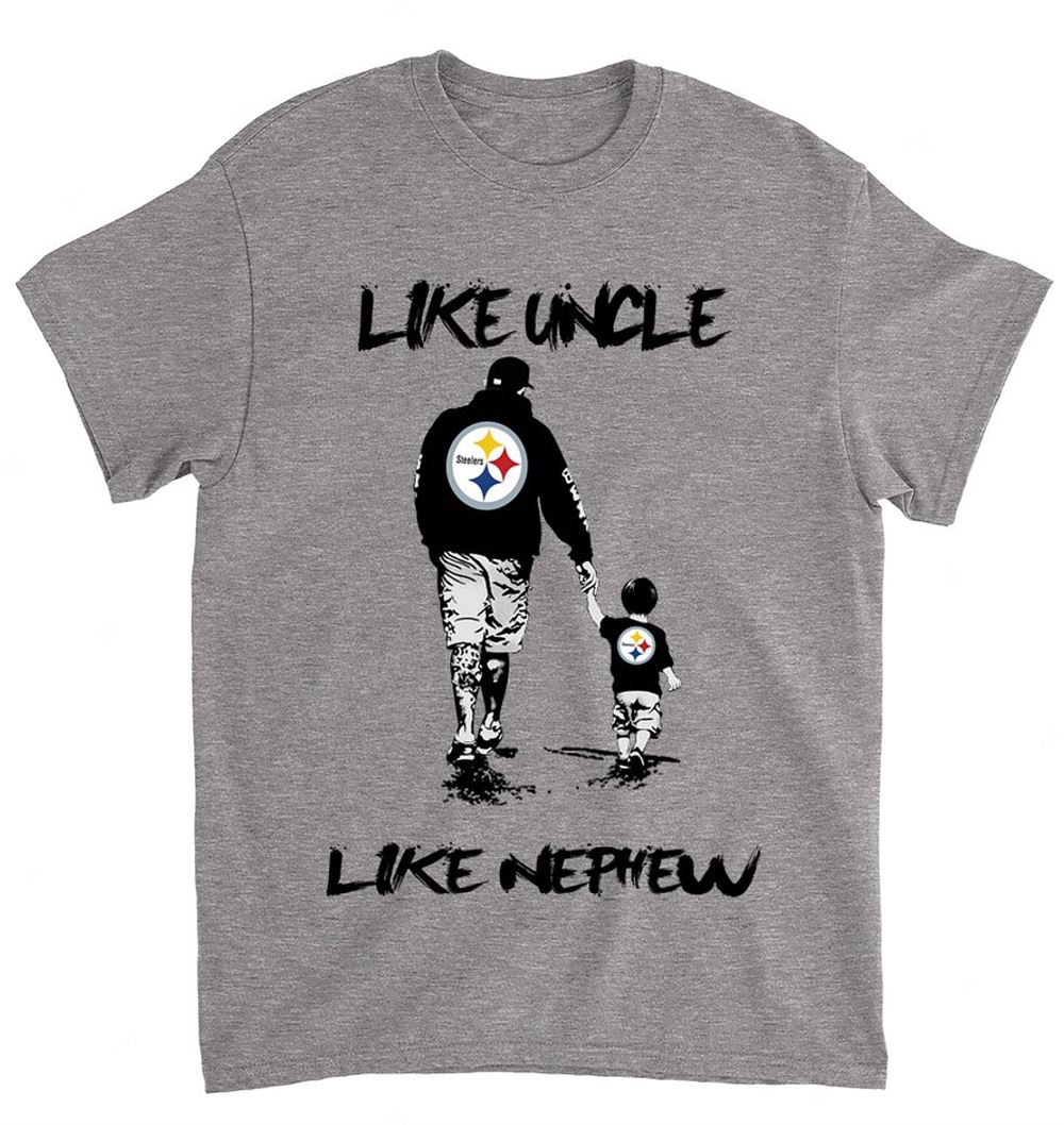 NFL Pittsburgh Steelers 066 Like Uncle Like Nephew Shirt Tshirt For Fan