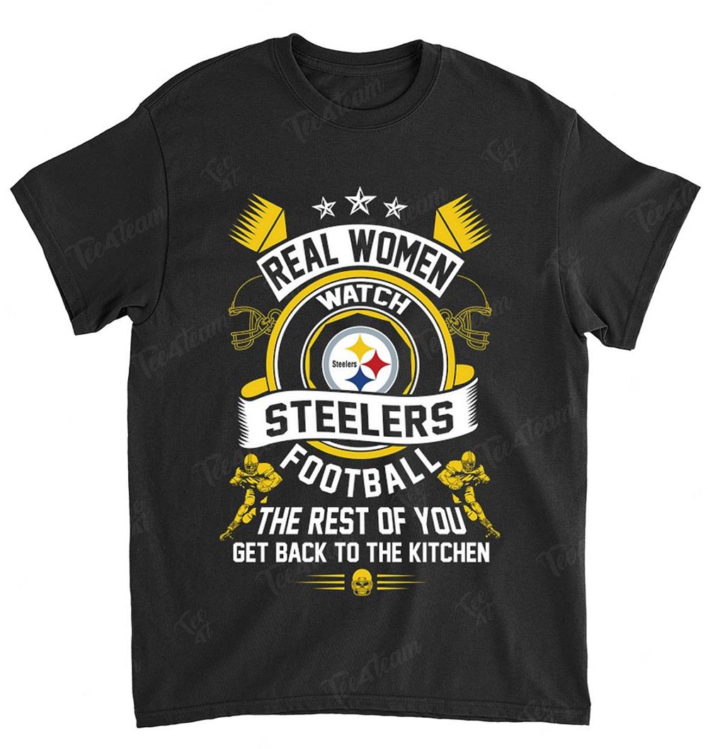 NFL Pittsburgh Steelers 103 Real Women Watch Football Shirt Size S-5xl