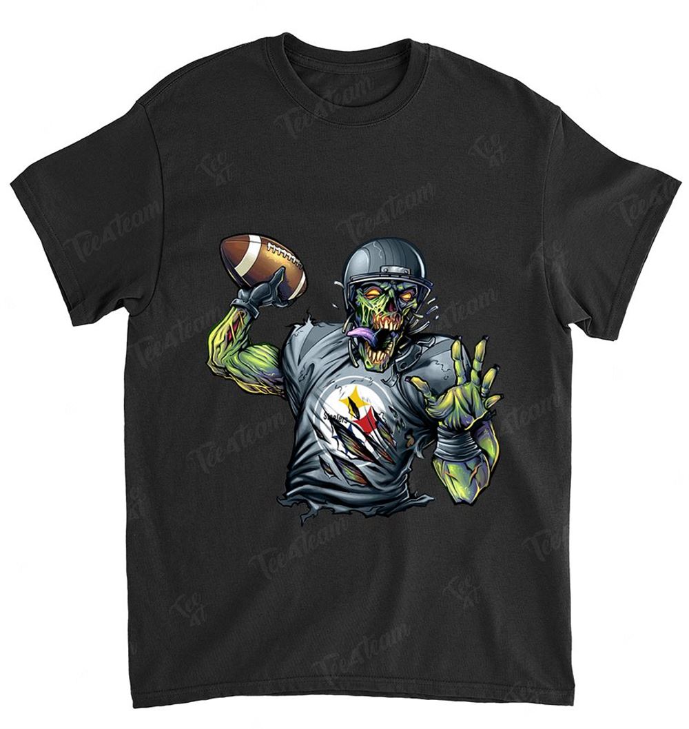 NFL Pittsburgh Steelers 107 Zombie Walking Dead Play Football Shirt Gift For Fan