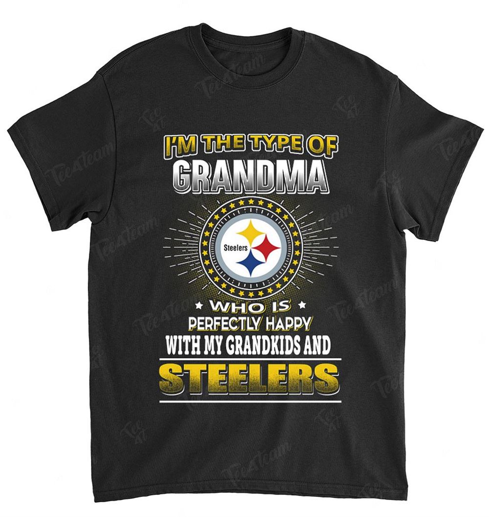 NFL Pittsburgh Steelers 155 Grandma Loves Grandkids Shirt Gift For Fan