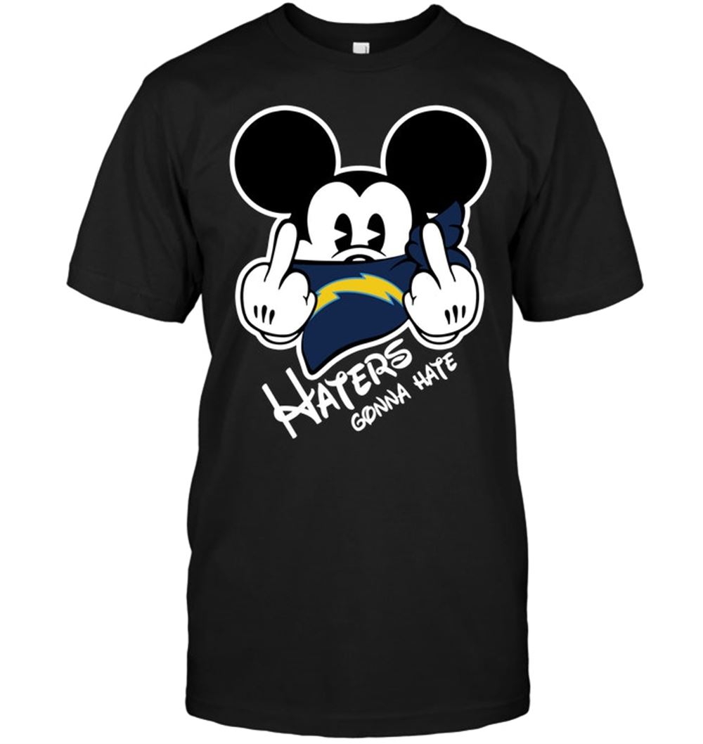 NFL San Diego Chargers Haters Gonna Hate Mickey Mouse Shirt Gift For Fan