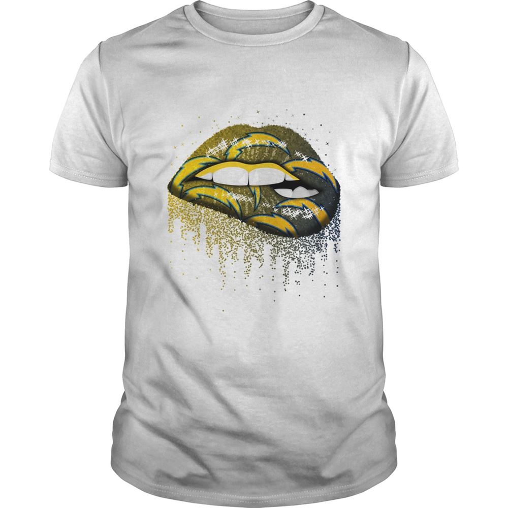 NFL San Diego Chargers Lips Shirt Tshirt For Fan