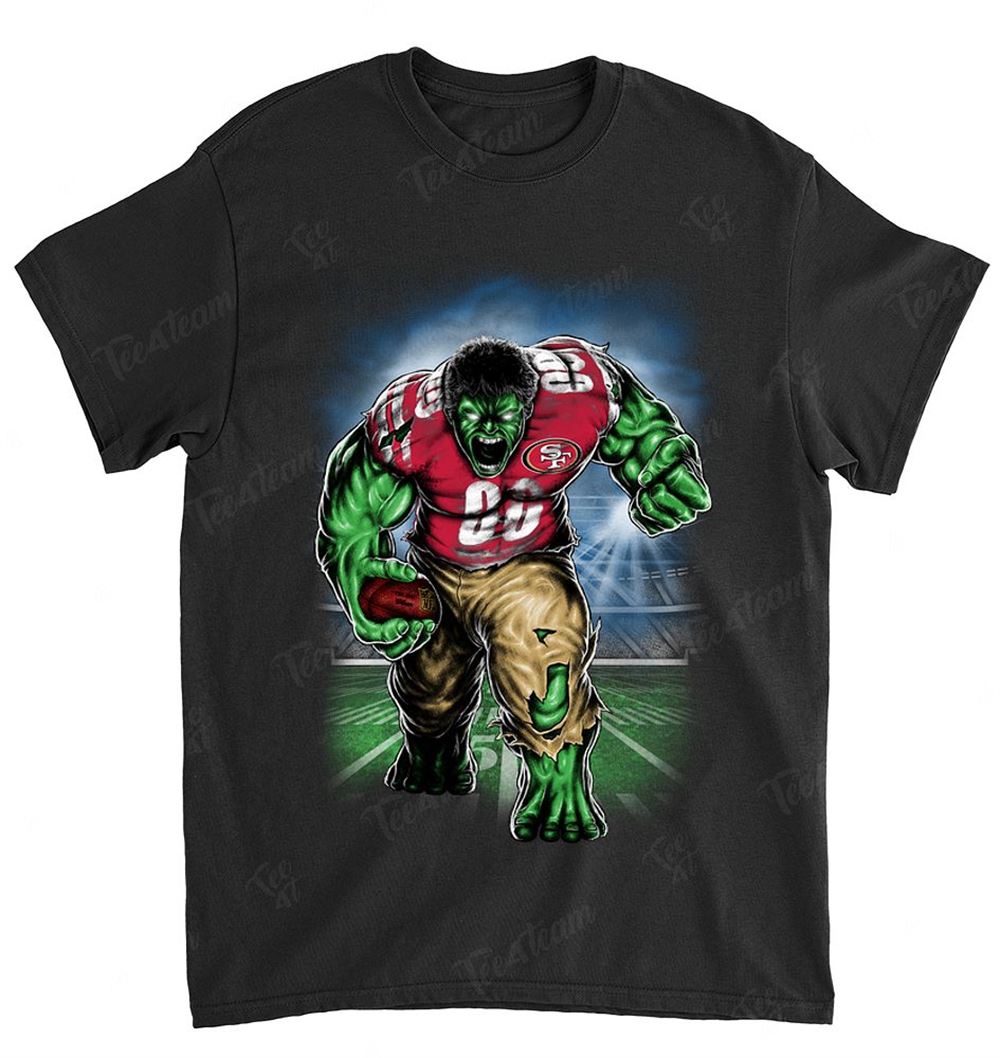 Nfl San Francisco 49ers 001 Hulk Dc Marvel Jersey Superhero Avenger Shirt