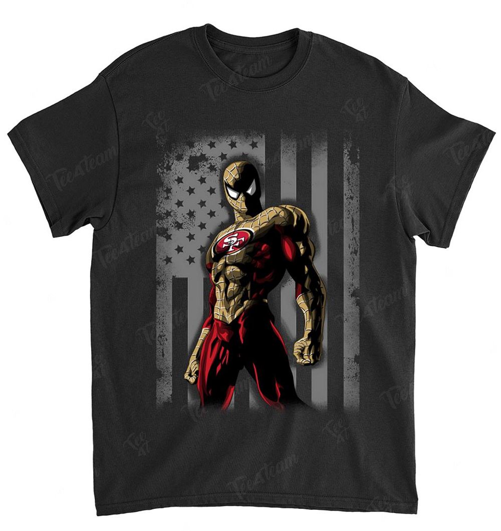 Nfl San Francisco 49ers 021 Spiderman Flag Dc Marvel Jersey Superhero Avenger Shirt