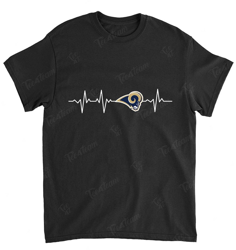 NFL St Louis Rams 051 Heartbeat With Logo Shirt Size S-5xl