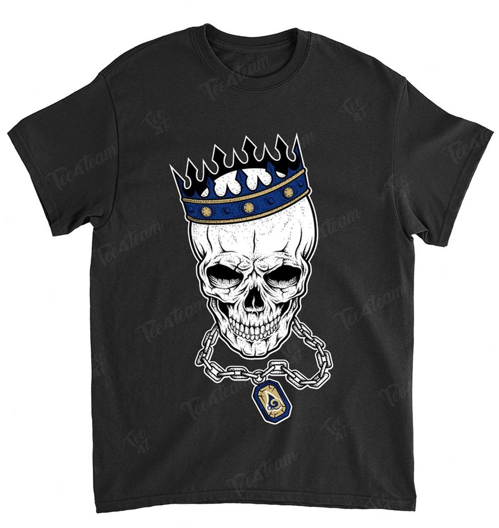 NFL St Louis Rams 080 Skull Rock With Crown Shirt Gift For Fan