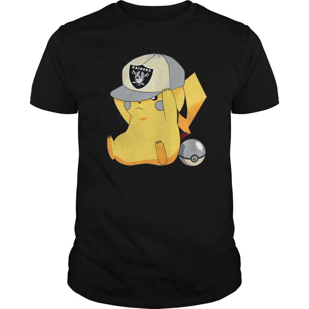 Oakland Raiders Pikachu Pokemon Shirt