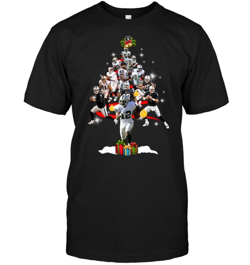 Oakland Raiders Players Christmas Tree Shirt