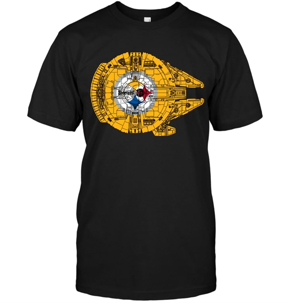 Pittsburgh Steelers The Millennium Falcon Star Wars Shirt Size Up To 5xl