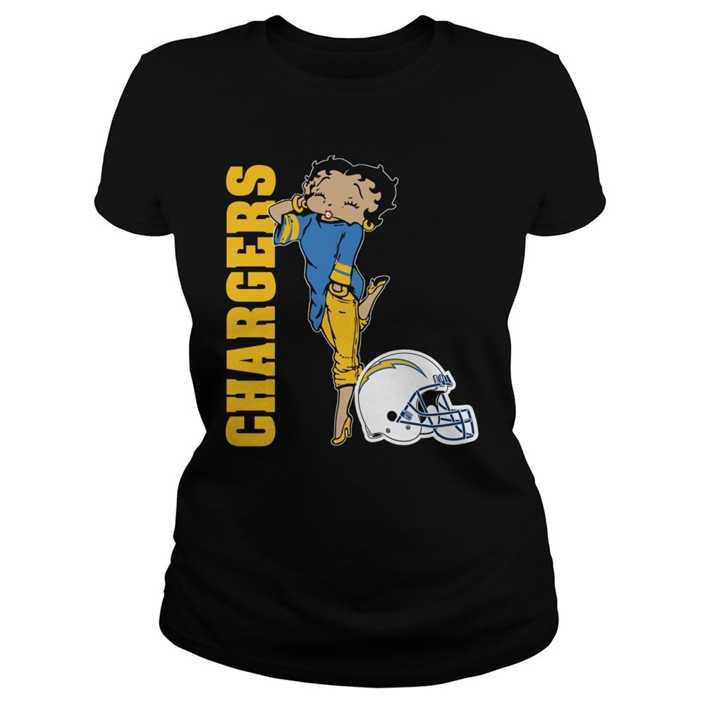 San Diego Chargers Betty Boops Shirt Size S-5xl