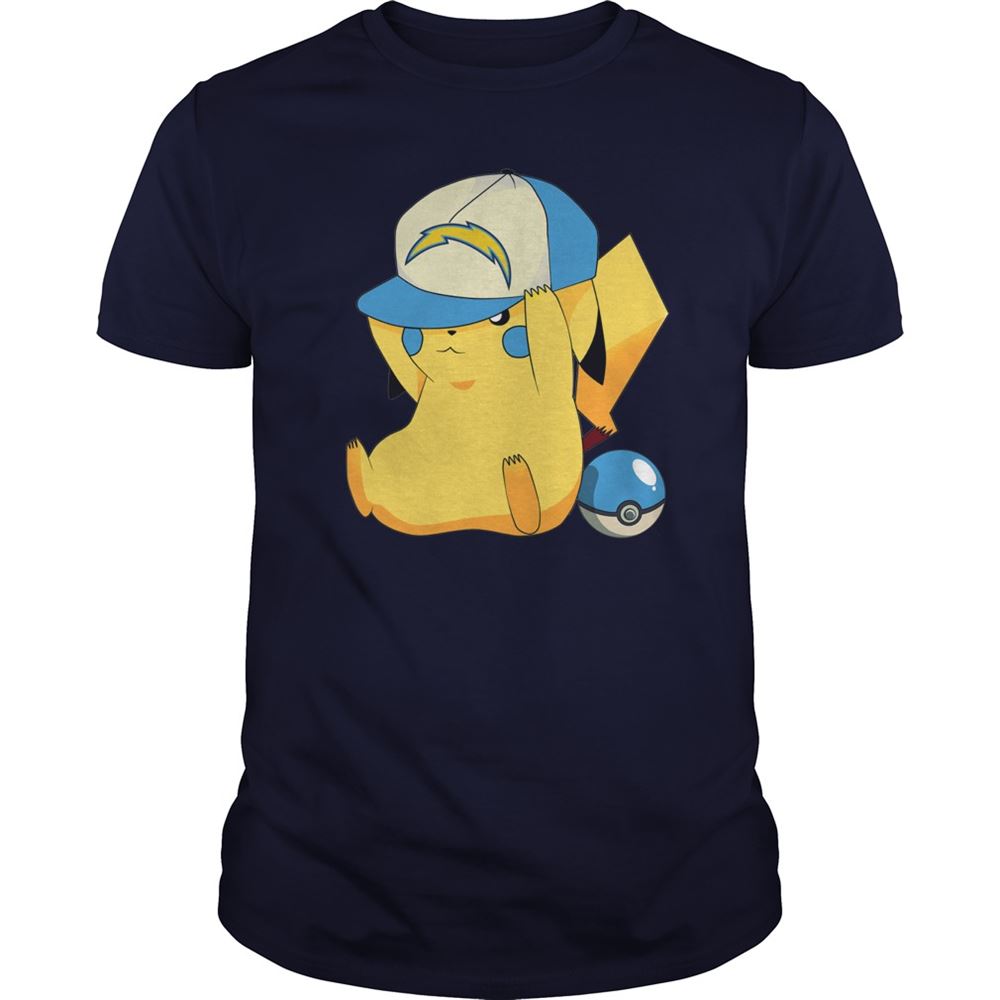 San Diego Chargers Pikachu Pokemon Shirt Size S-5xl