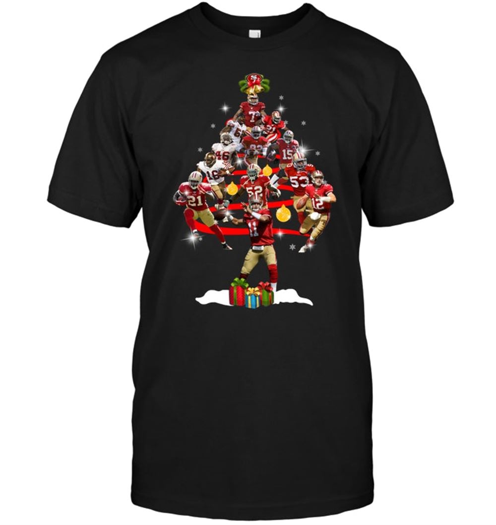 San Francisco 49ers Players Christmas Tree Shirt