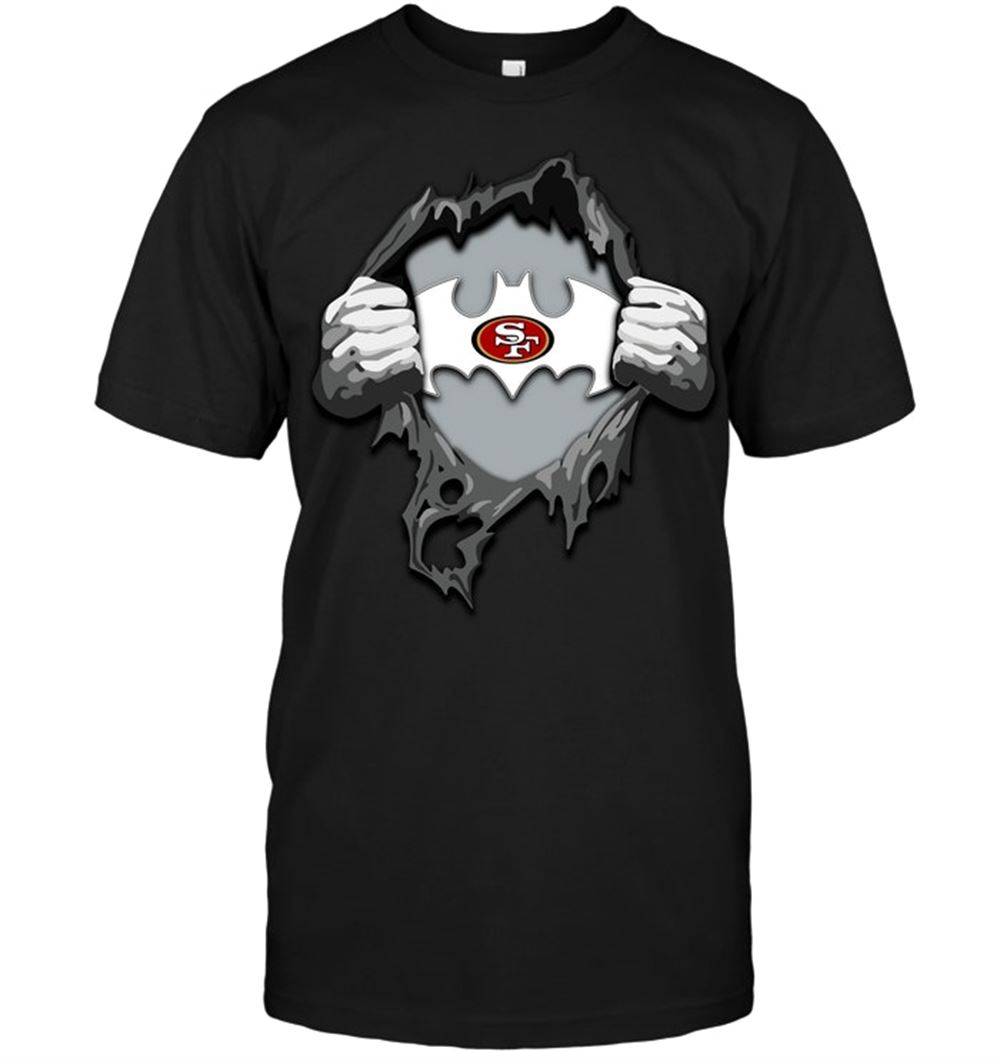San Francisco 49ers Ripping Tearing Through Logo Batman Shirt