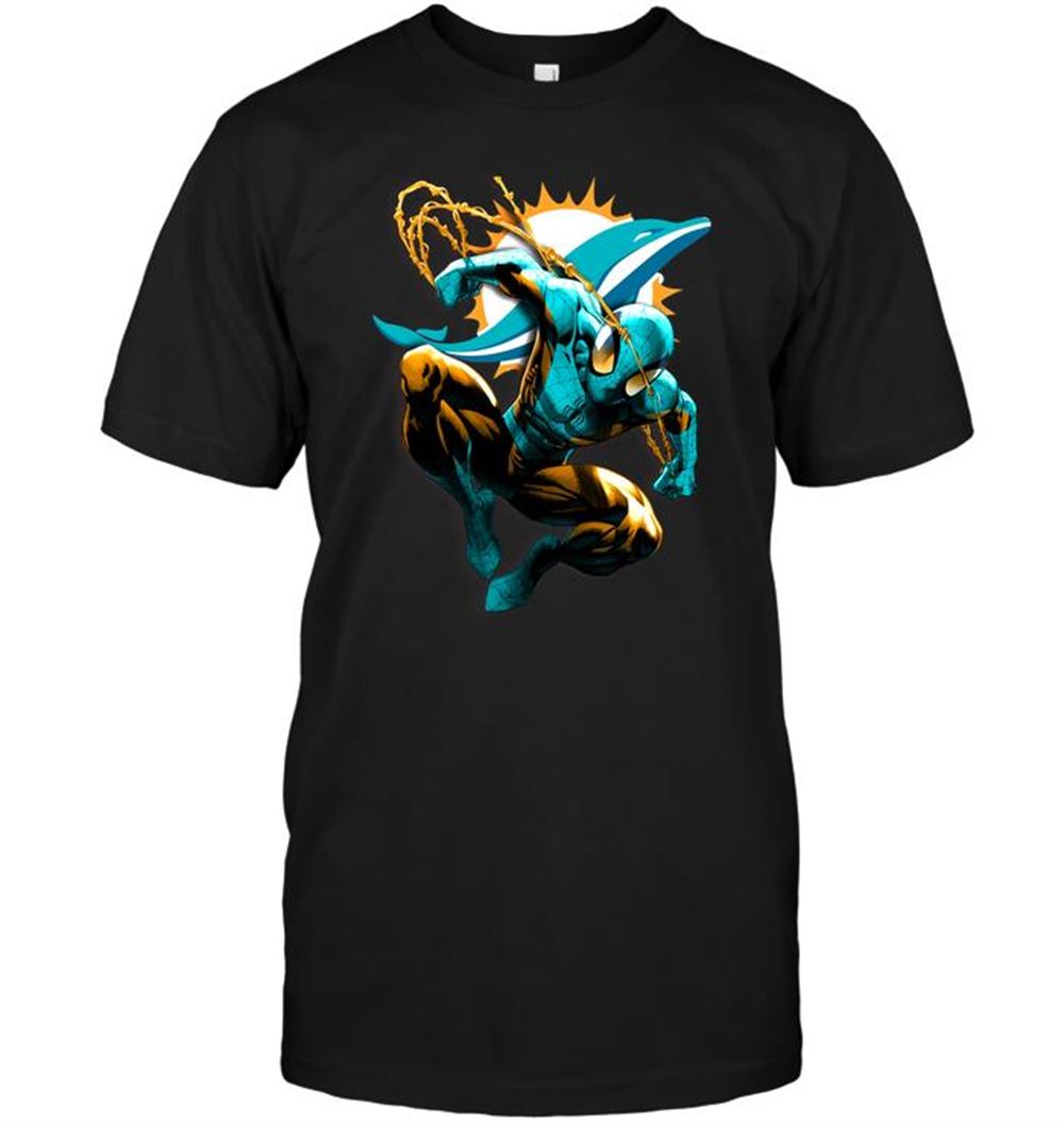Spiderman Miami Dolphins Shirt Gift For Fan