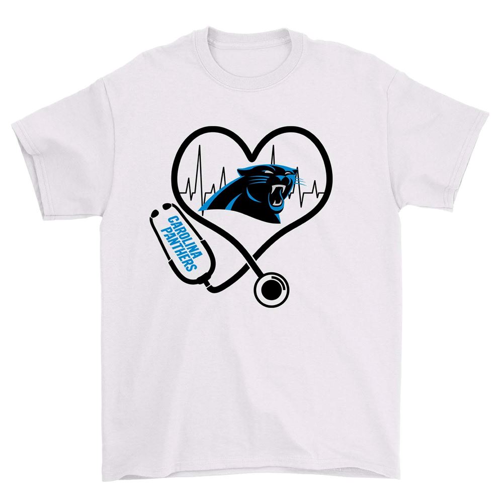 Stethoscope Heart Carolina Panthers Shirt