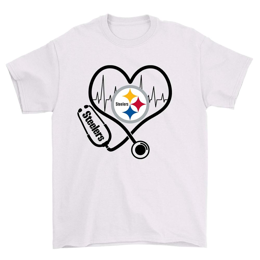 Stethoscope Heart Pittsburgh Steelers Shirt Size S-5xl