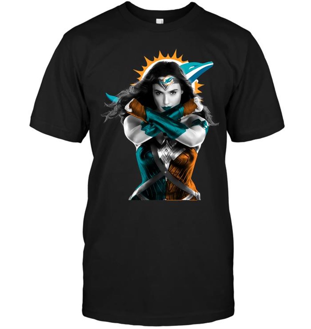 Wonder Woman Miami Dolphins Shirt Size S-5xl