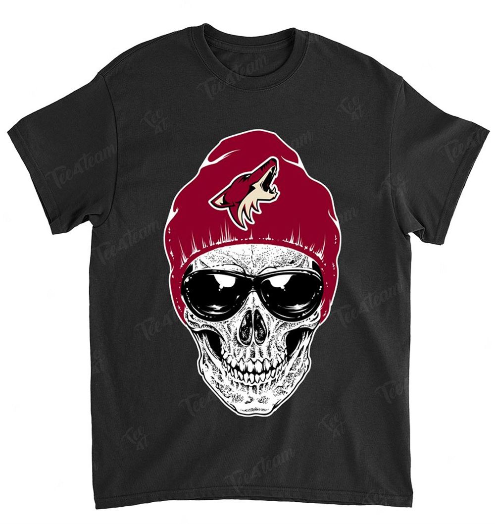 Nhl Arizona Coyotes 079 Skull Rock With Beanie Shirt