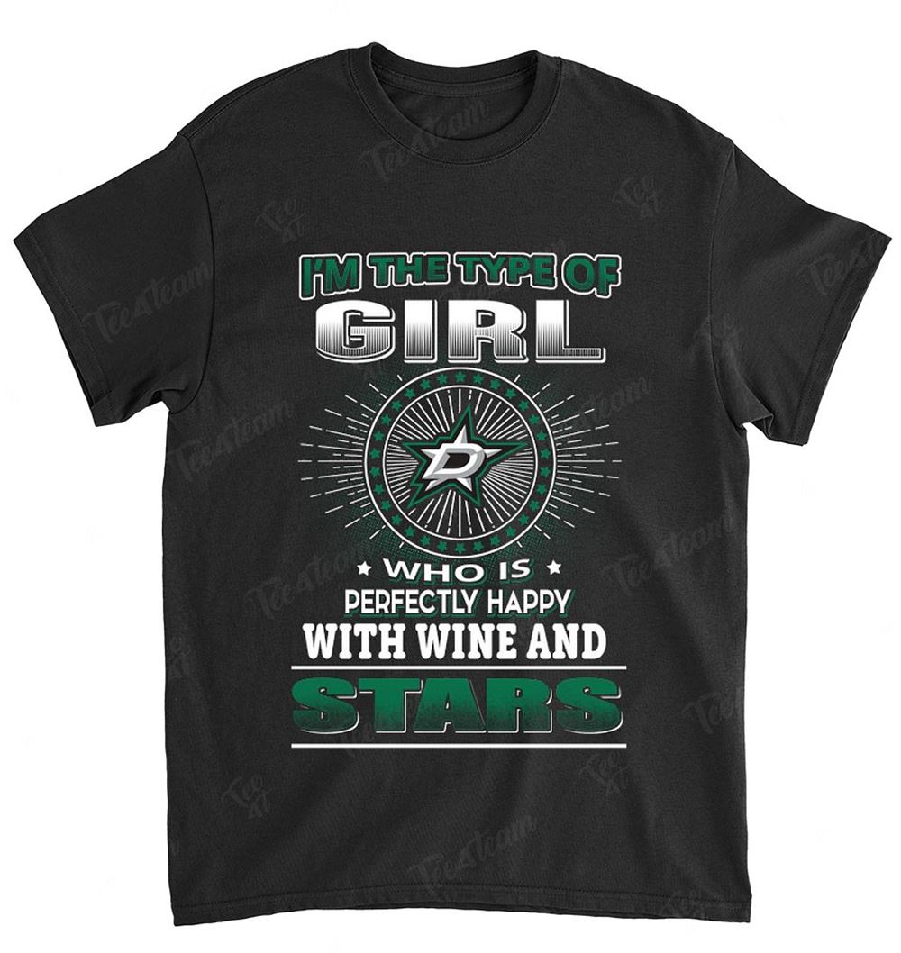 Nhl Dallas Stars 160 Girl Loves Wine Shirt