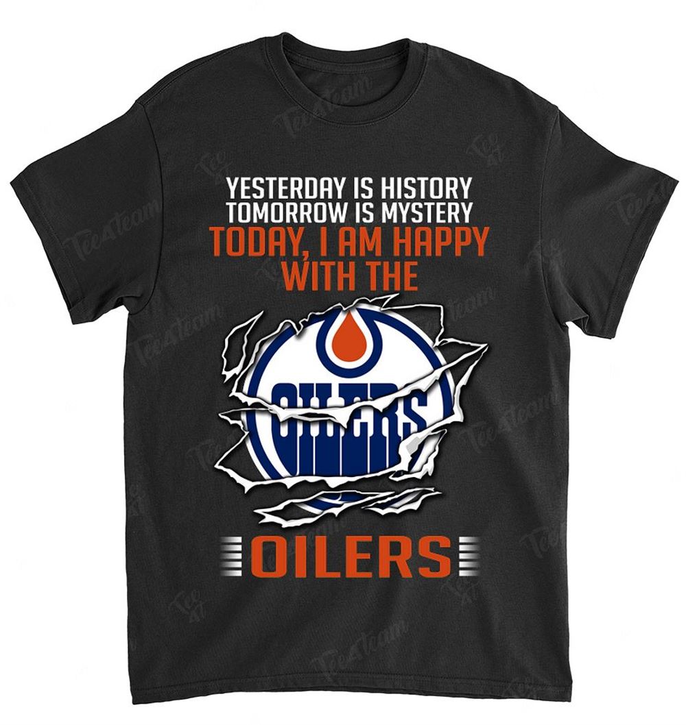 Nhl Edmonton Oilers 169 Yesterday Is History Shirt