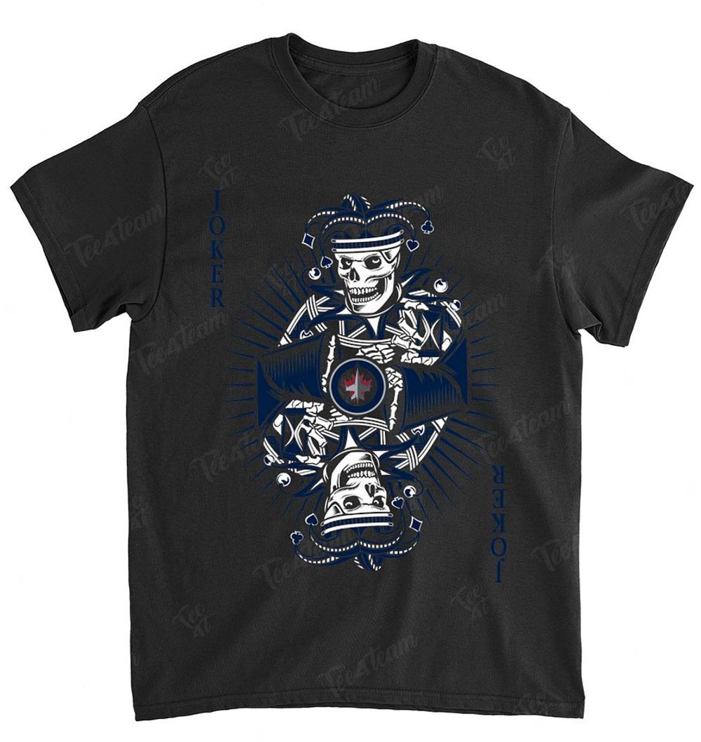 NHL Winnipeg Jets 045 Joker Card Poker Shirt Size S-5xl