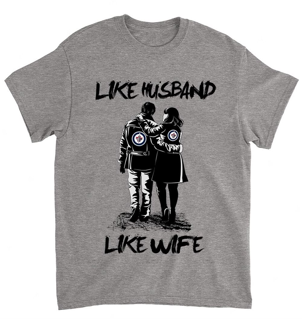 NHL Winnipeg Jets 068 Like Husband Like Wife Shirt Tshirt For Fan
