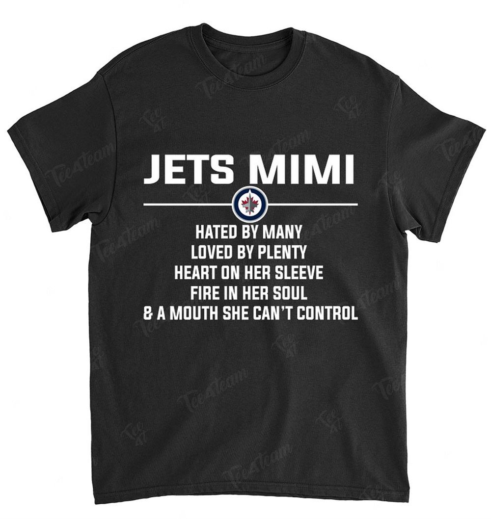 NHL Winnipeg Jets 102 Mimi Hated By Many Loved By Plenty Shirt Gift For Fan