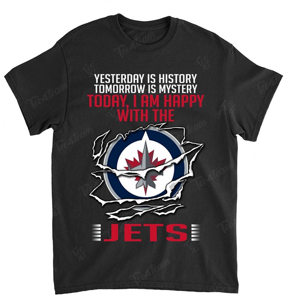 NHL Winnipeg Jets 169 Yesterday Is History Shirt Size Up To 5xl