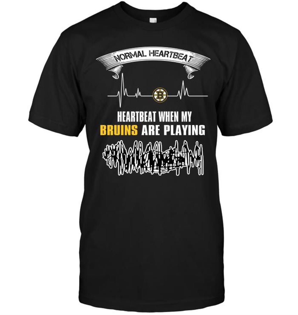 Normal Heartbeat Heartbeat When My Boston Bruins Are Playing Shirt