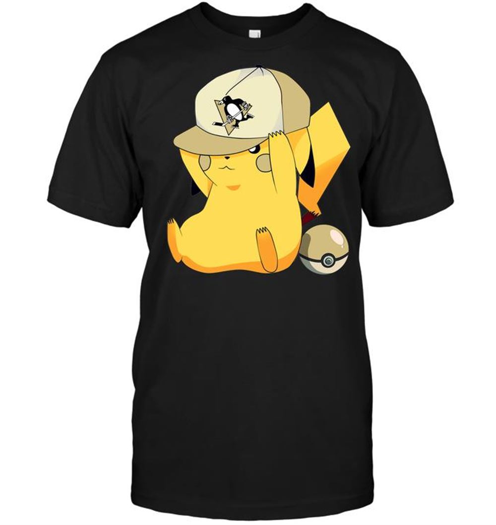 Pittsburgh Penguins Pikachu Pokemon Shirt Plus Size Up To 5xl