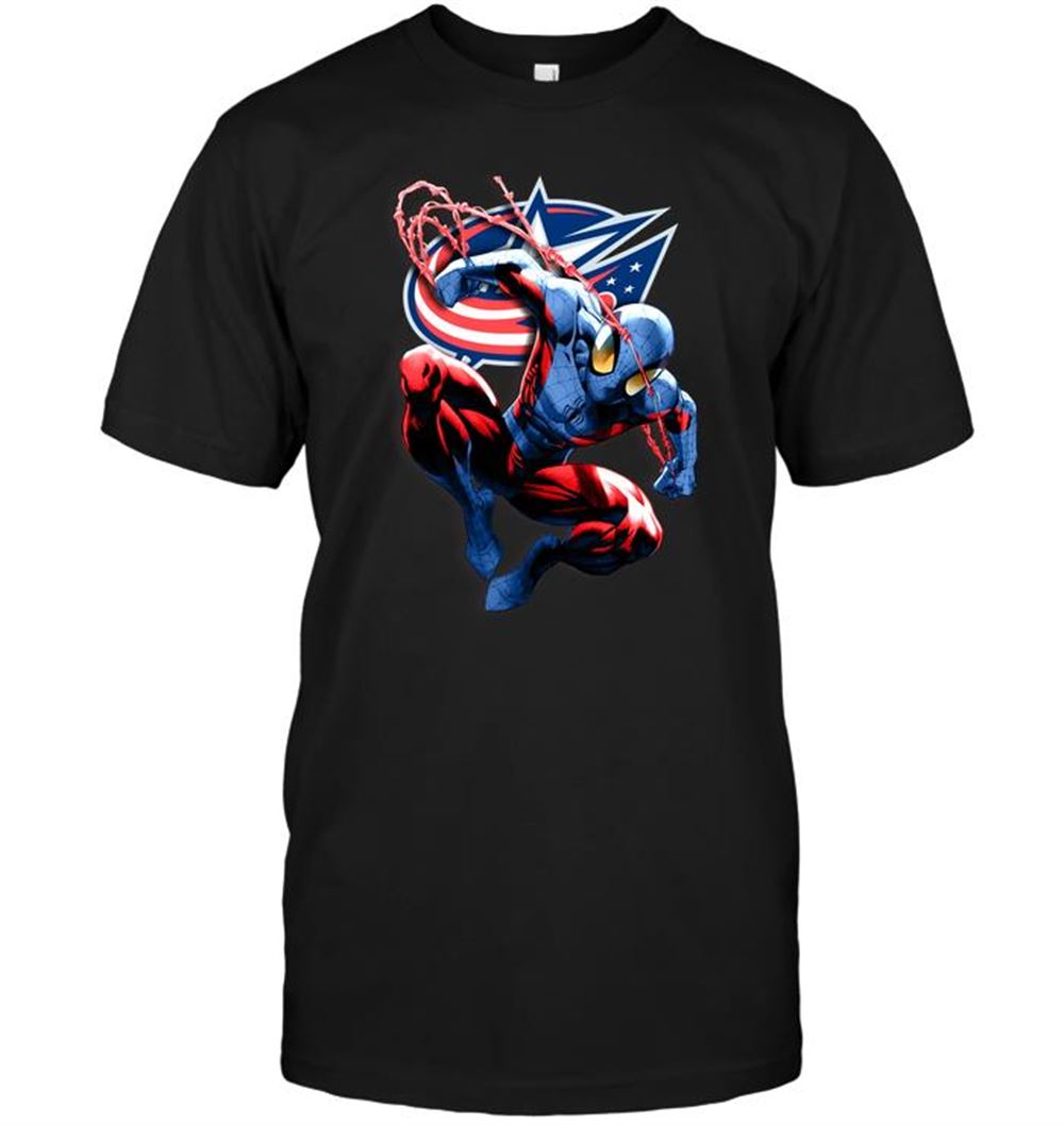 Spiderman Columbus Blue Jackets Shirt