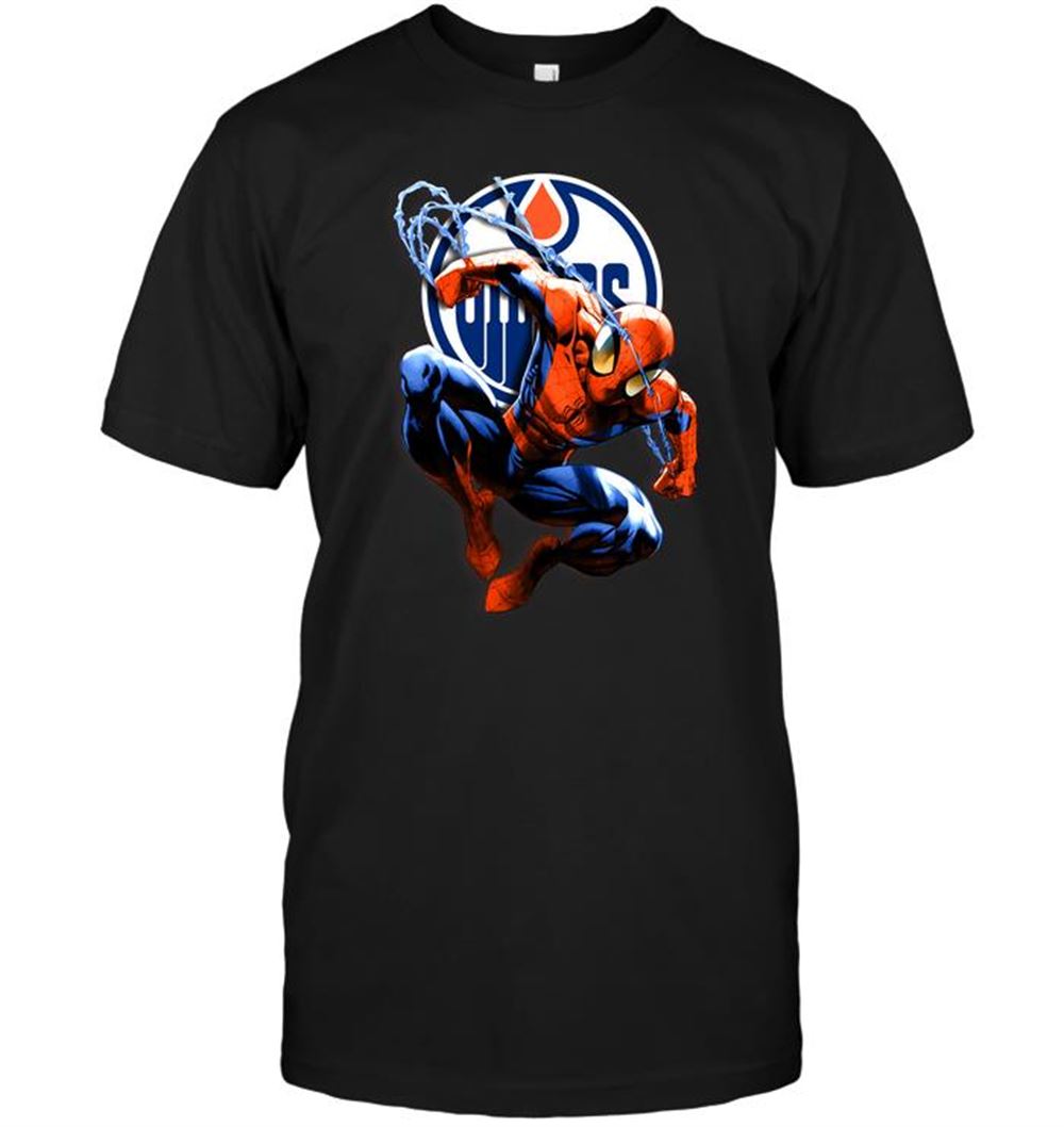 Spiderman Edmonton Oilers Shirt