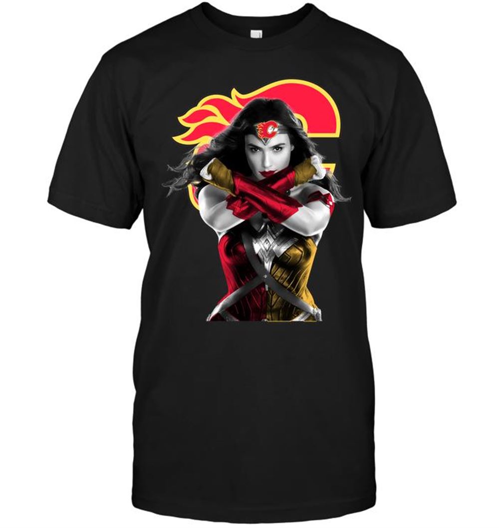 Wonder Woman Calgary Flames Shirt