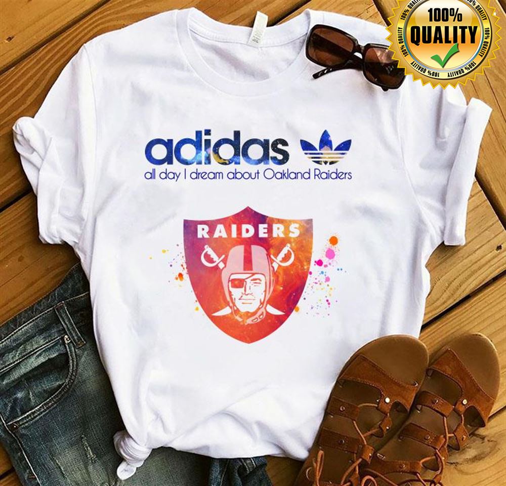 Adidas All Day I Dream About Oakland Las Vergas Raiders Size S-5xl
