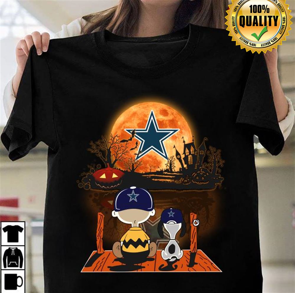Charlie Brown And Snoopy Watching Dallas Cowboys Halloween