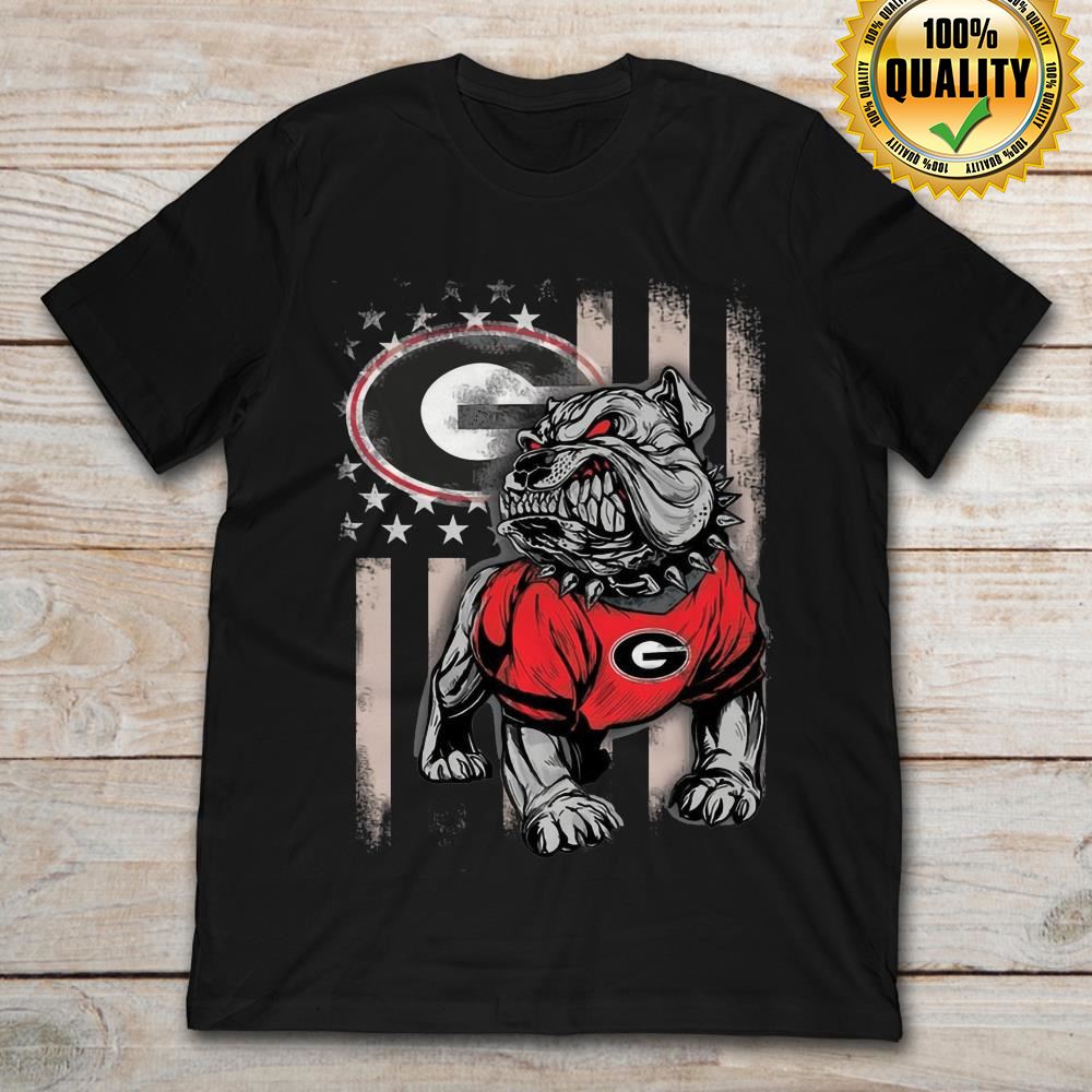 Georgia Bulldogs American Flag
