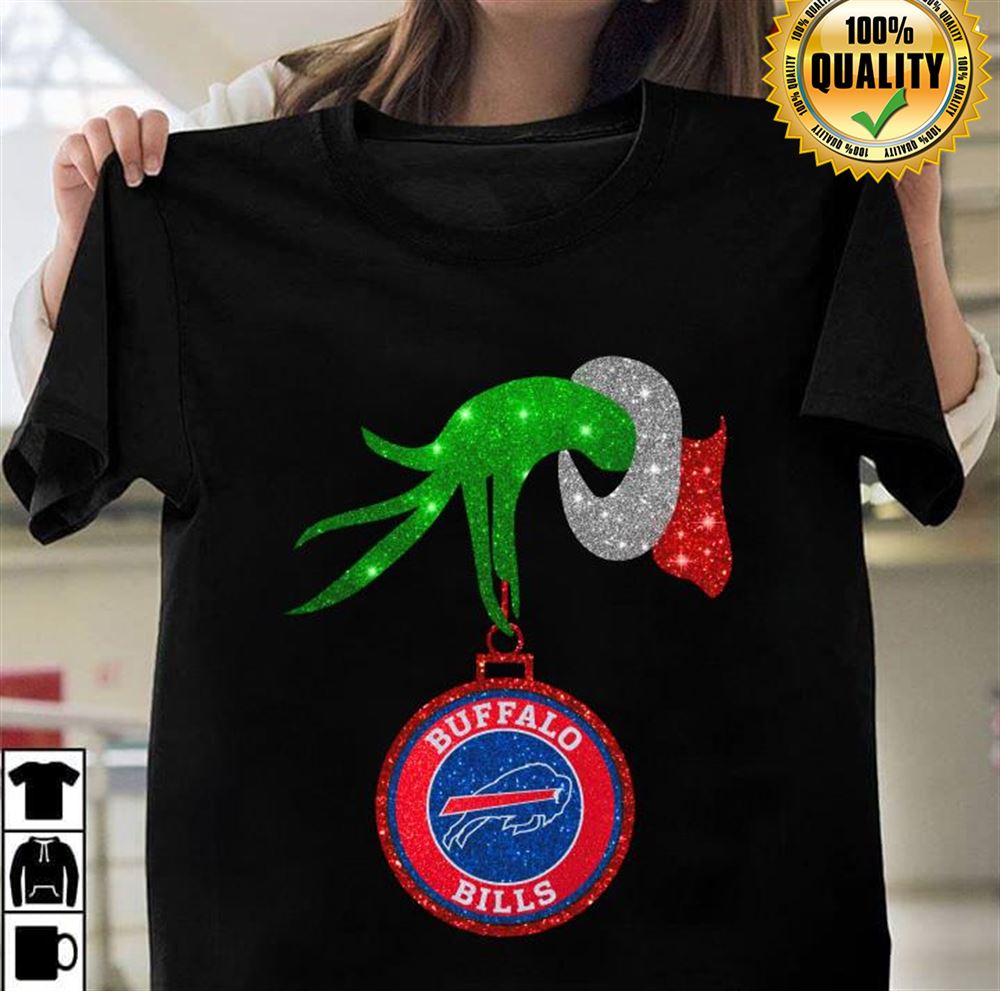 Grinch Hand Holding Buffalo Bills Christmas Size Up To 5xl