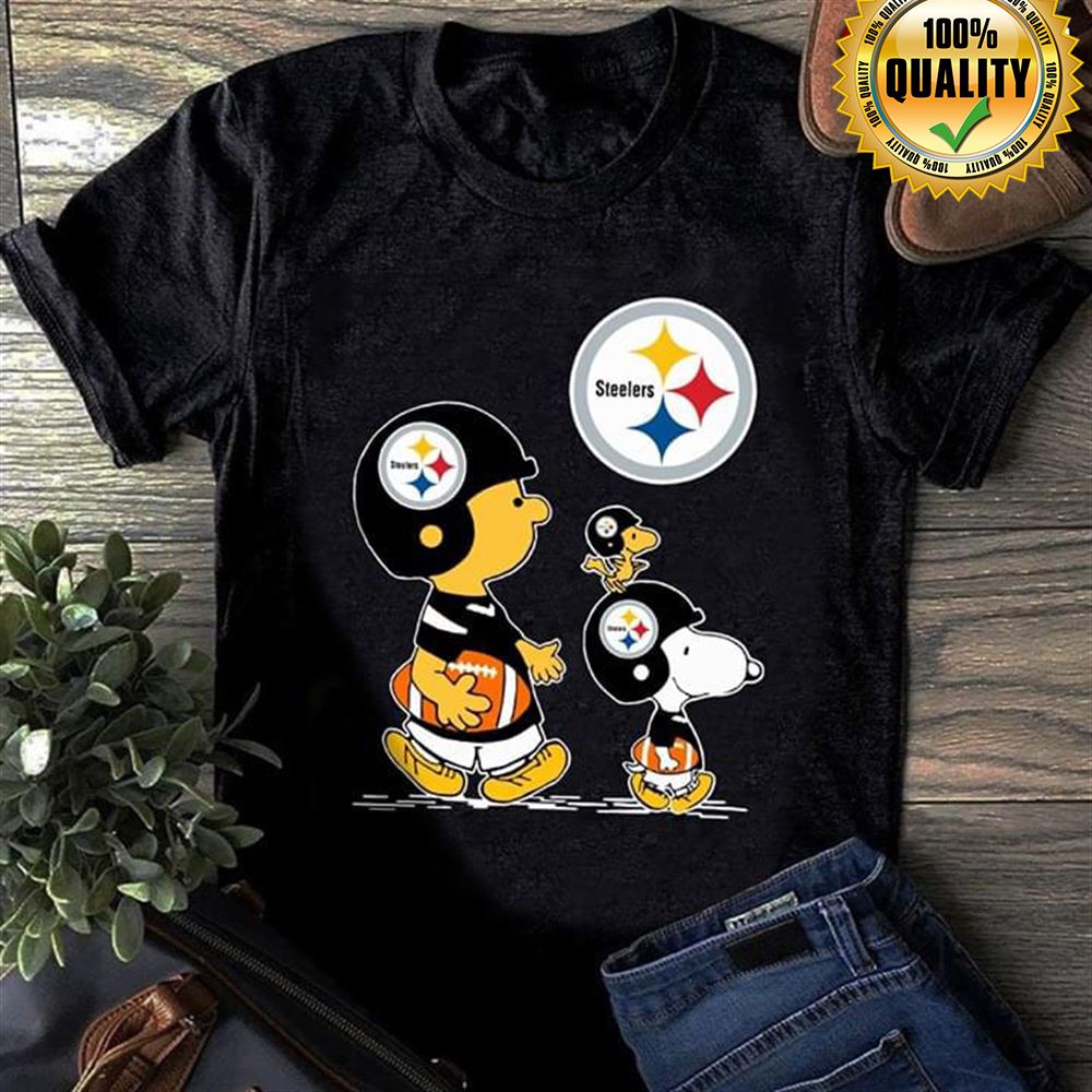 Peanuts Charlie Brown And Snoopy Pittsburgh Steelers Gift For Fan