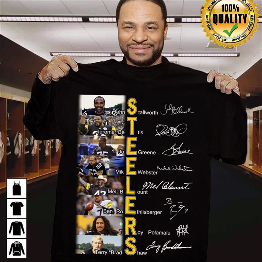 Pittsburgh Steelers Members Signatures Gift For Fan