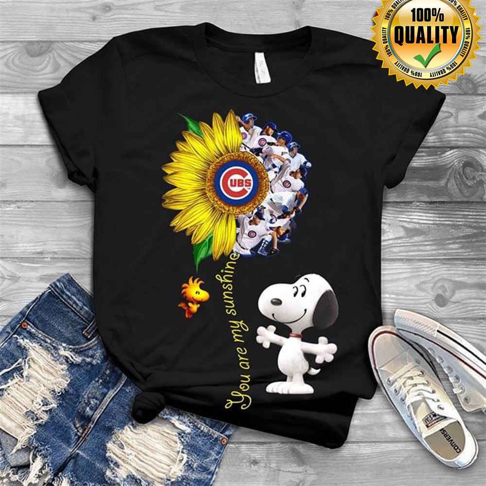 Snoopy Chicago Cubs You Are My Sunshine Sunflower Full Size Up To 5xl