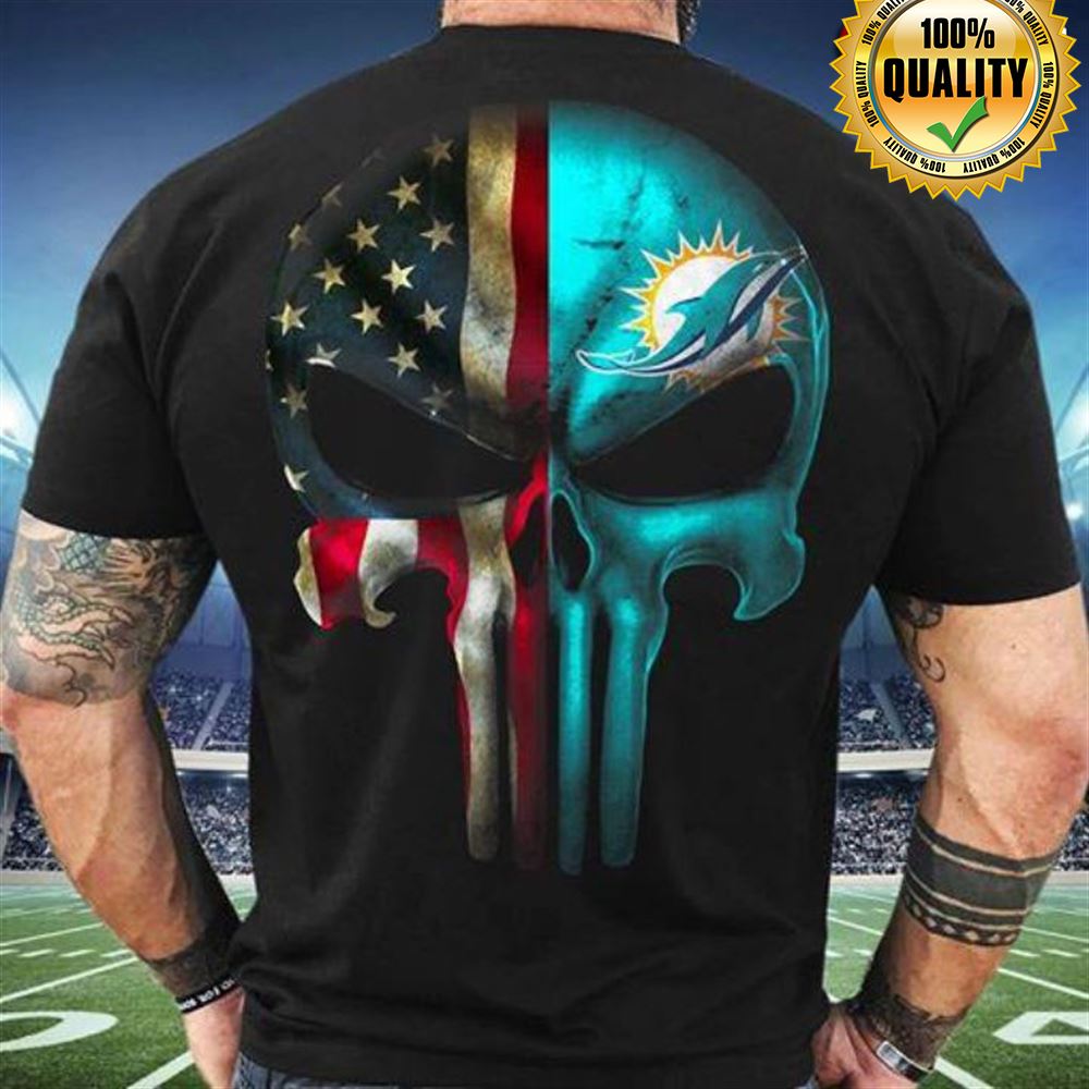 The Punisher Skull Flag Miami Dolphins Gift For Fan