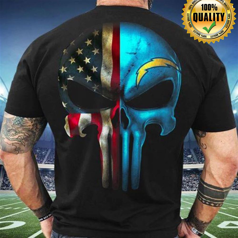 The Punisher Skull Los Angeles Chargers