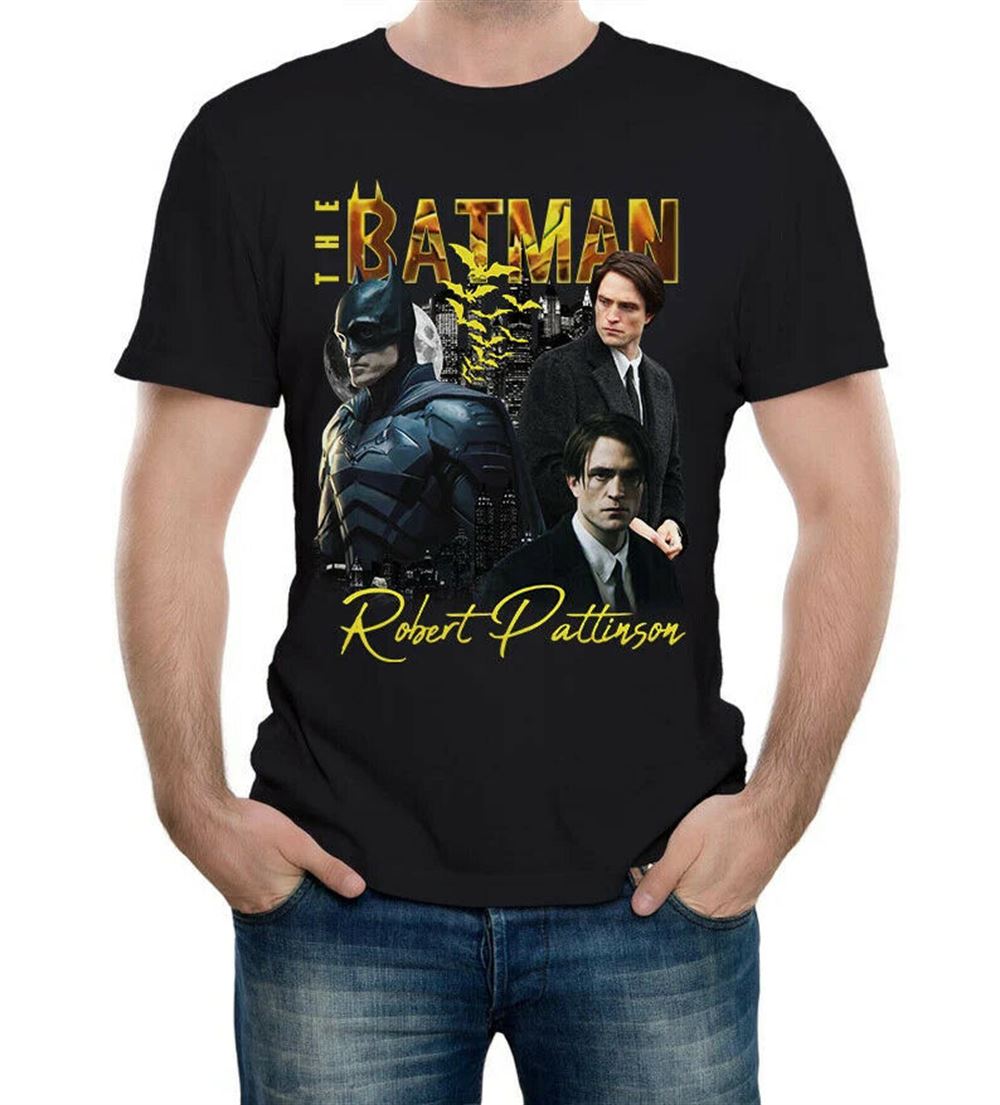 The Batmanrobert Pattinson Tshirtshort Sleeve Teegift T-shirt For Men Women