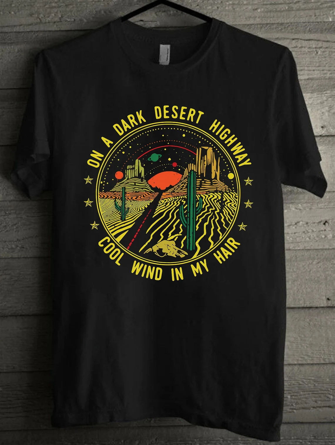 Dark Desert Highway Shirt Adventure Shirt Camping Shirt Camping Shirts Retro Highway Shirts Travel Shirts Hotel California Tee Eagles