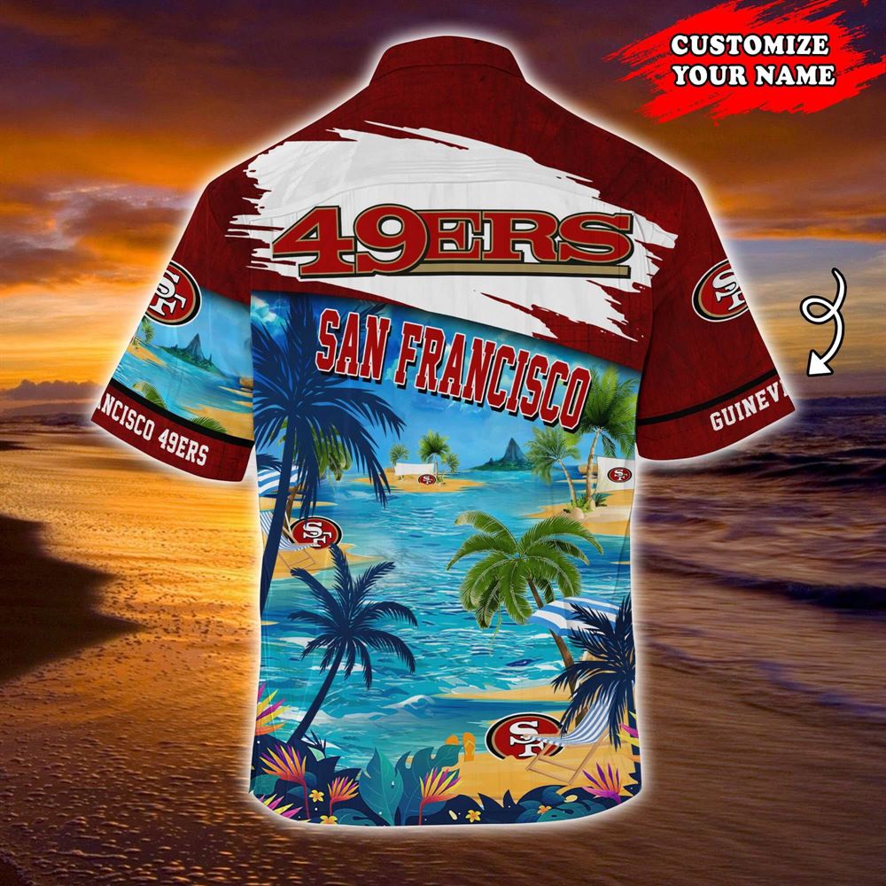 San Francisco 49ers Nfl-customized Summer Hawaii Shirt For Sports Fans Summer Short Sleeve Hawaiian Beach Shirt
