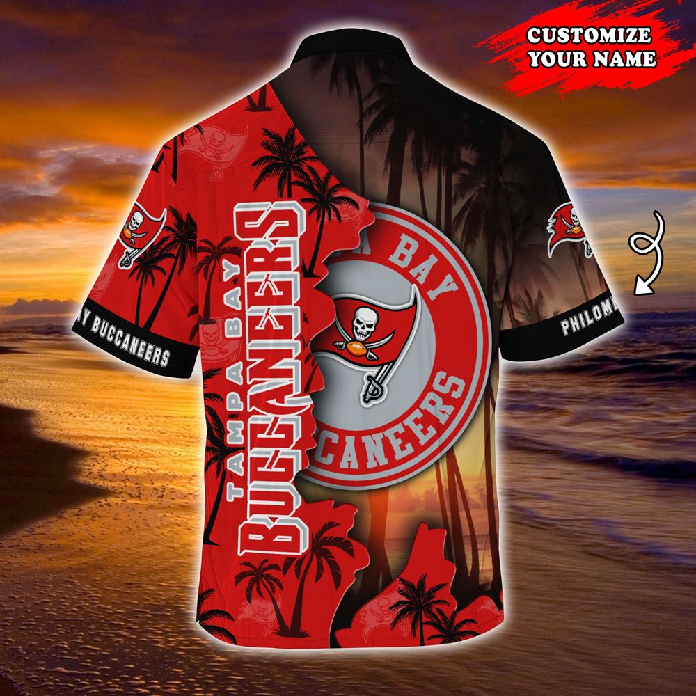 Tampa Bay Buccaneers Nfl-customized Summer Hawaii Shirt For Sports Enthusiasts Summer Short Sleeve Hawaiian Beach Shirt
