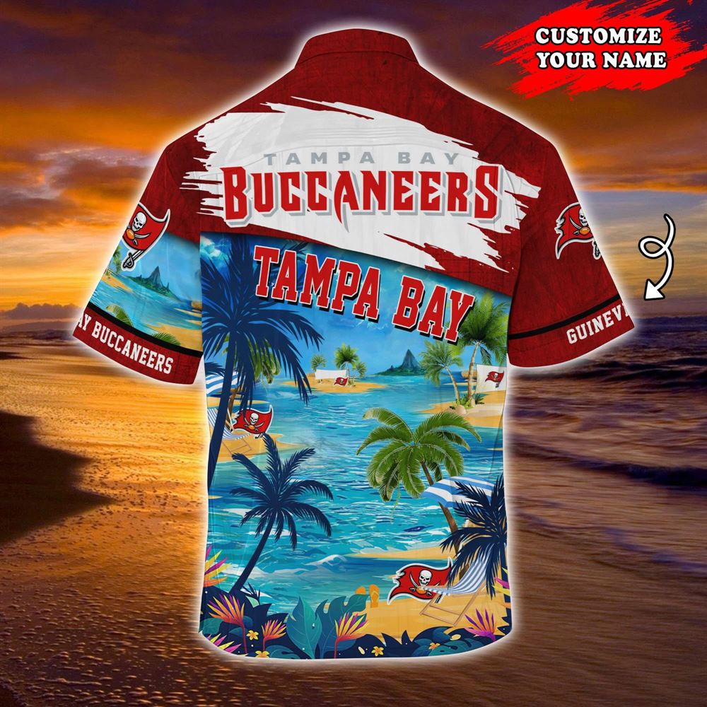 Tampa Bay Buccaneers Nfl-customized Summer Hawaii Shirt For Sports Fans Summer Short Sleeve Hawaiian Beach Shirt