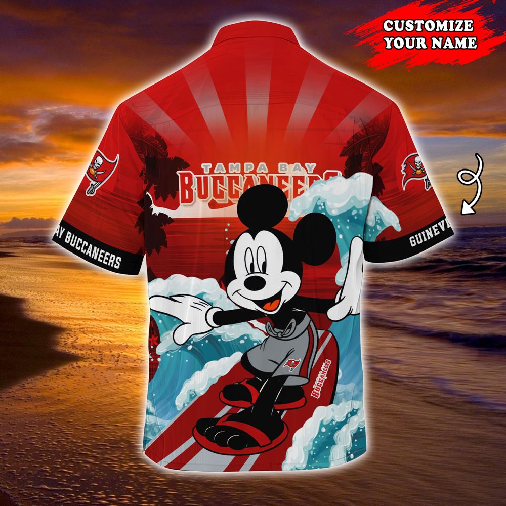 Tampa Bay Buccaneers Nfl-summer Customized Hawaii Shirt For Sports Fans Summer Short Sleeve Hawaiian Beach Shirt